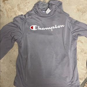 Grey champion hoodie